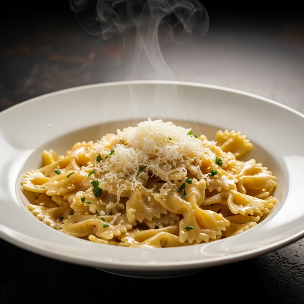Bowtie Pasta with Parmesan Delight