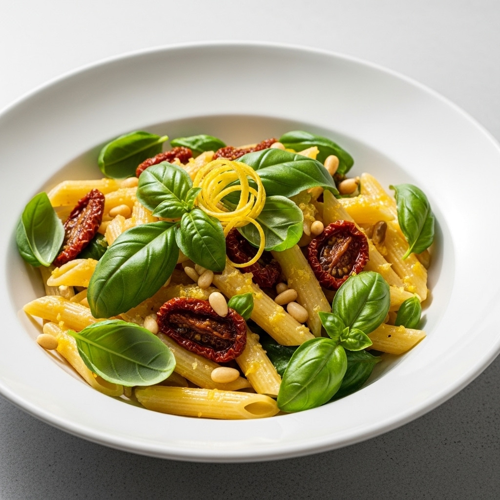 Basil Lemon Pasta Salad