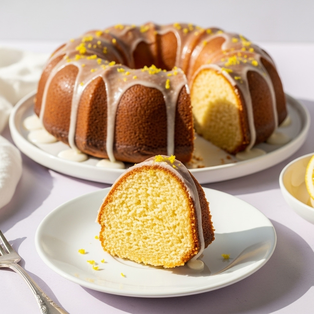 Lemon Bundt Cake with Glaze