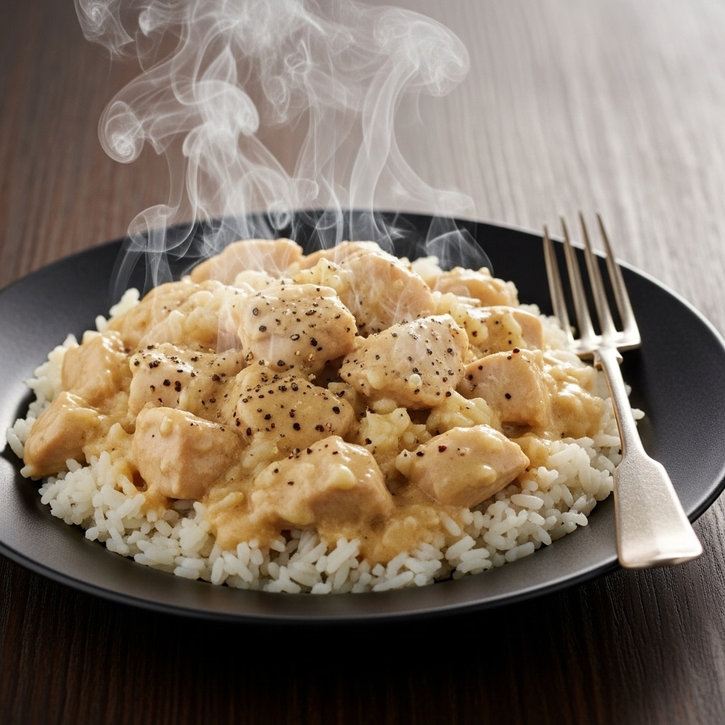 Simple Creamy Smothered Chicken and Rice: Easy Home Cooked Meal