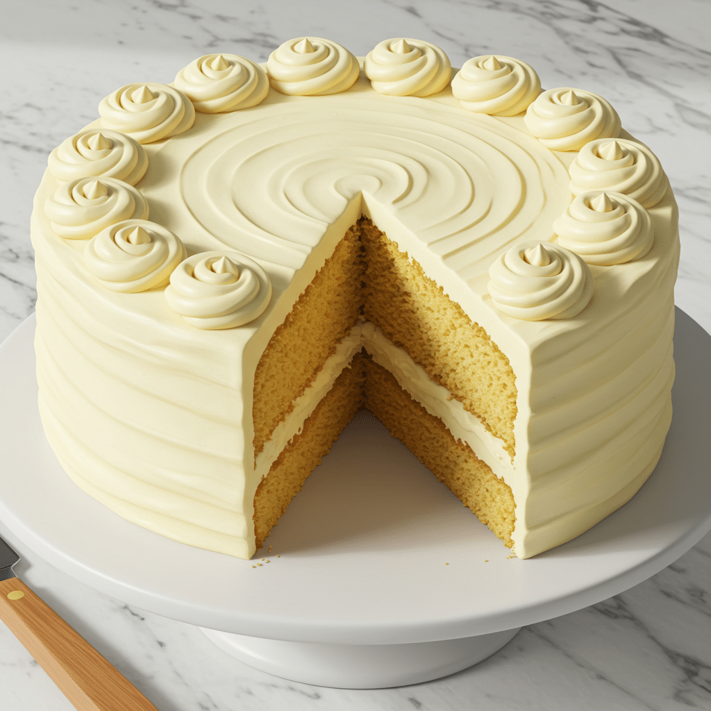 Simple Vanilla Cake from Scratch 2 Simple Vanilla Cake from Scratch