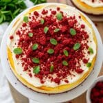 Small Red Velvet Cake with Mini Hearts