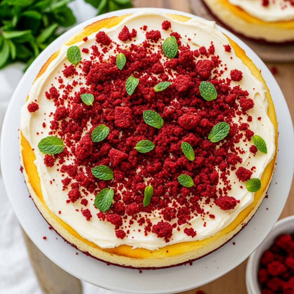 Small Red Velvet Cake with Mini Hearts
