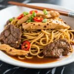 chicken beef noodles 2