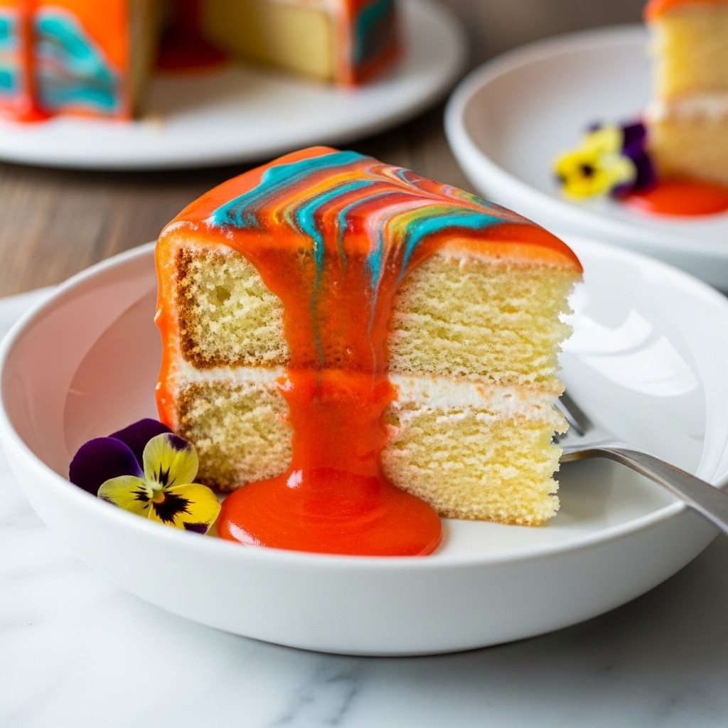 turkey brushstroke cake easy cake decorating hack 2