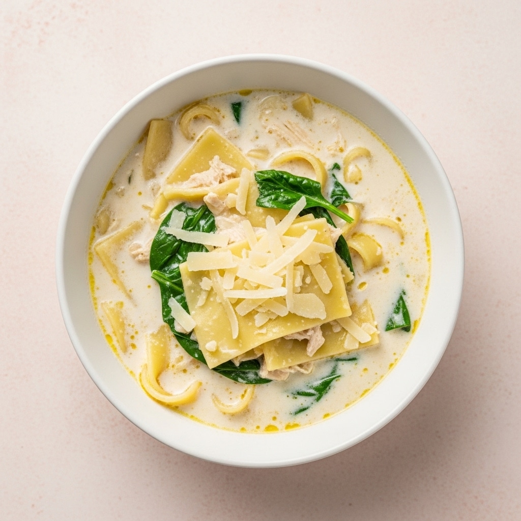 white chicken lasagna soup creamy winter soup recipe 2